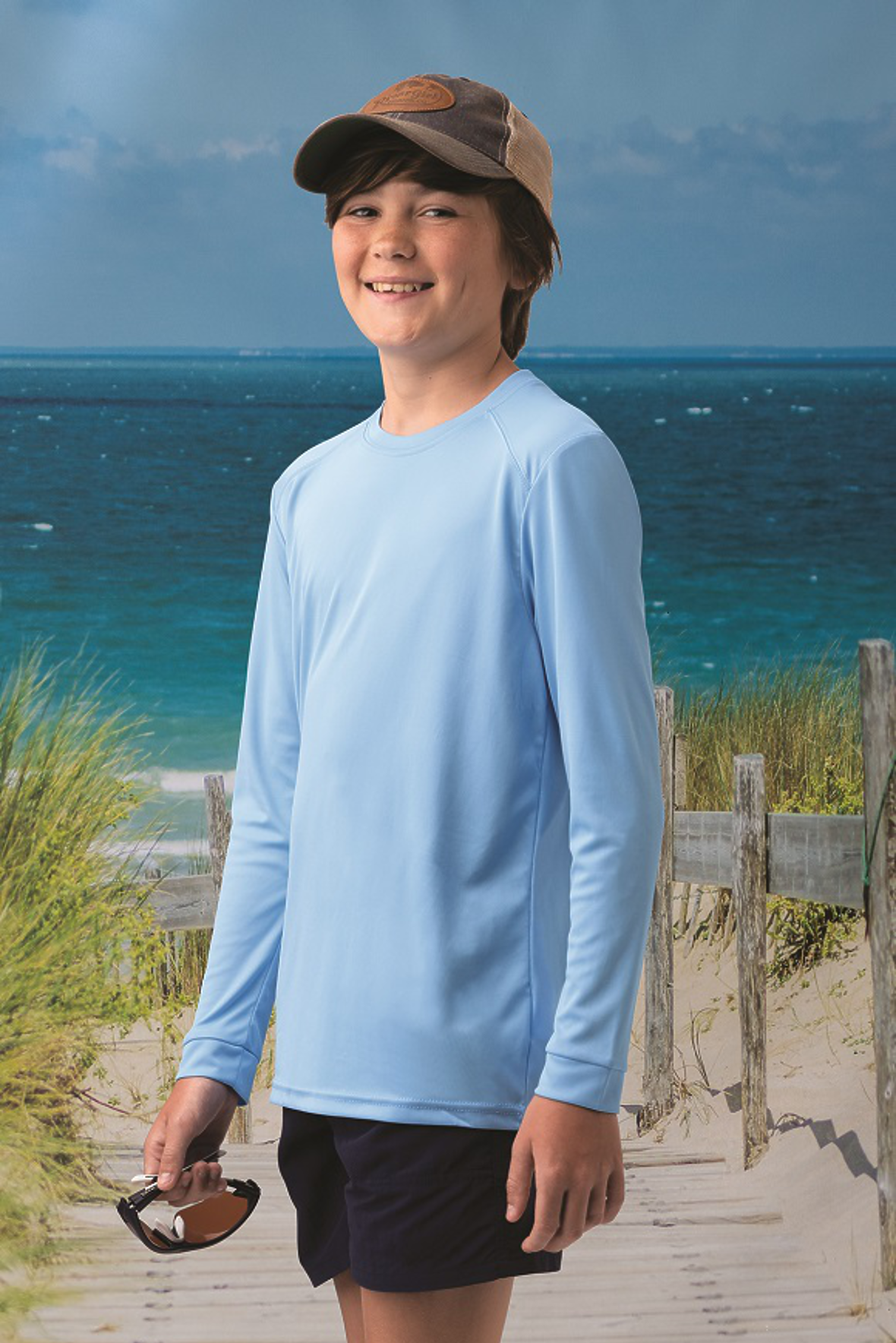 Paragon 218Y Youth Long Islander Long Sleeve Performance T-Shirt